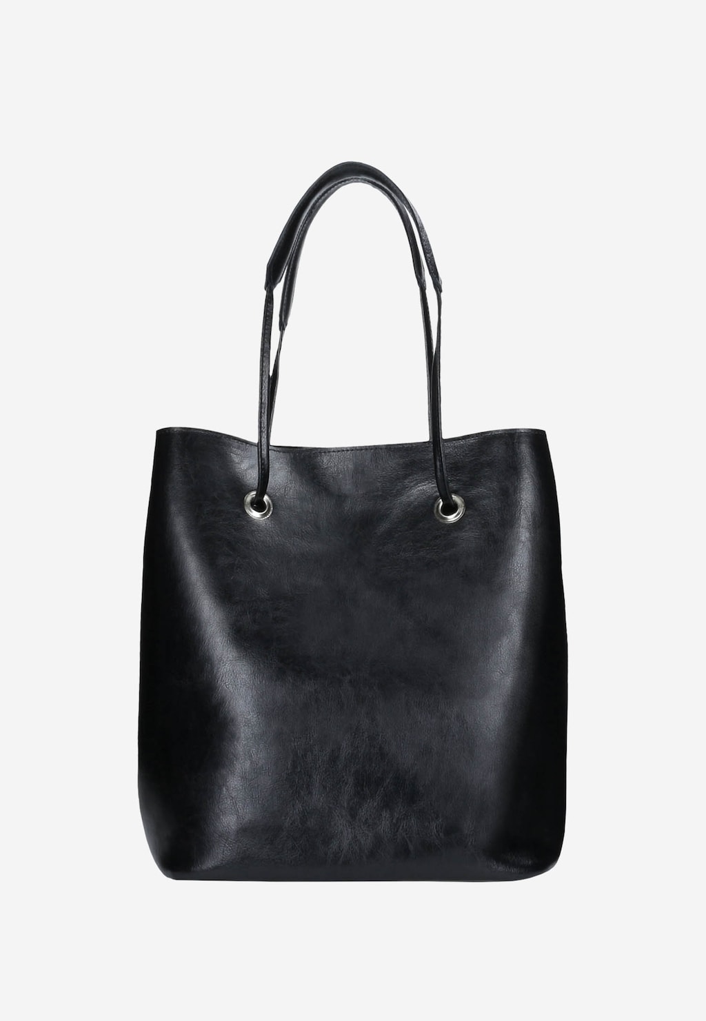 Kožená dámska kabelka čierna praktická na každý deň  80019-51 Widok 4