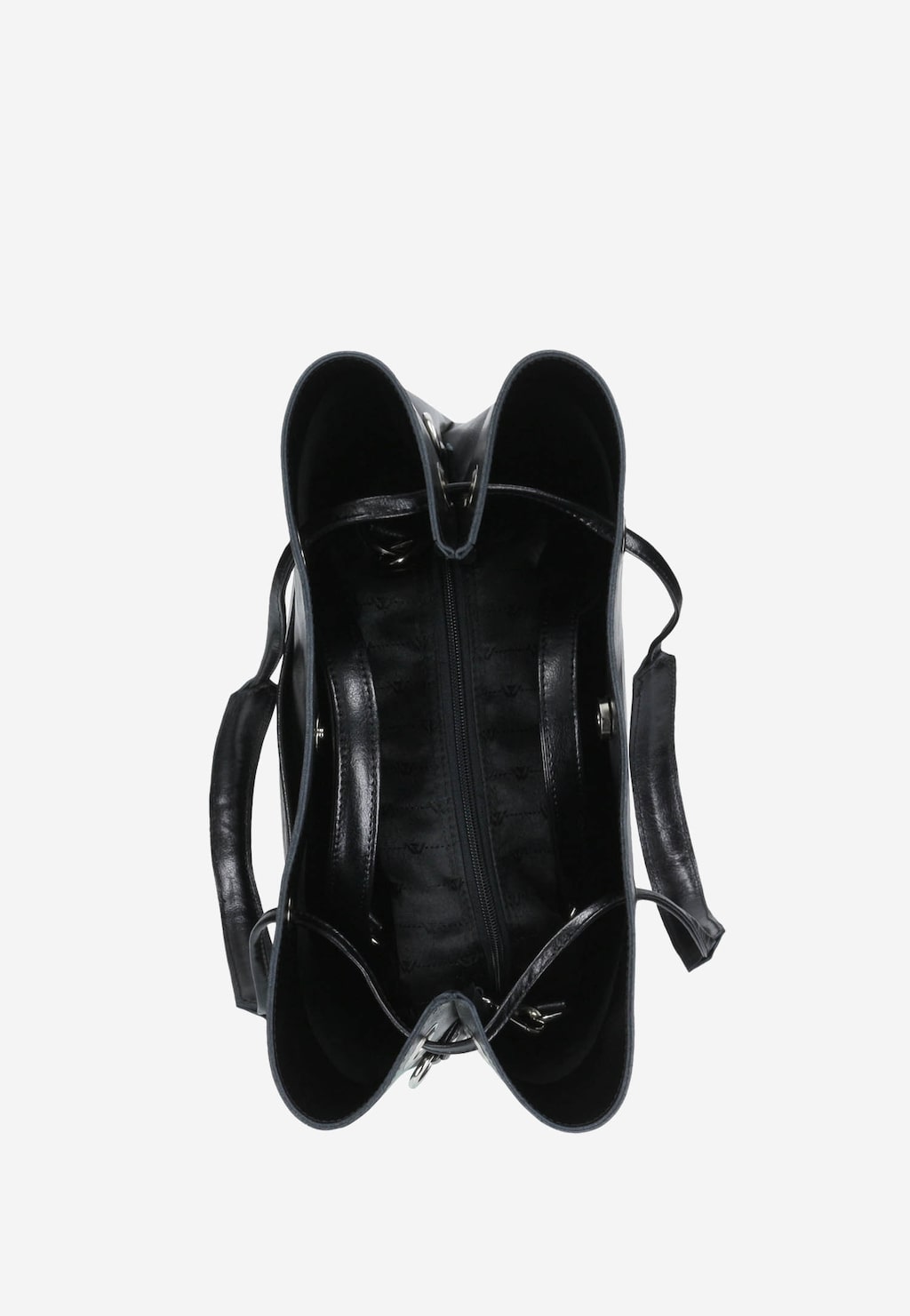 Kožená dámska kabelka čierna praktická na každý deň  80019-51 Widok 6