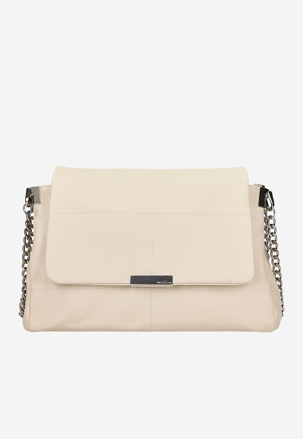 Malá béžová kožená kabelka pro každodenní nošení 80416-54 Widok 1