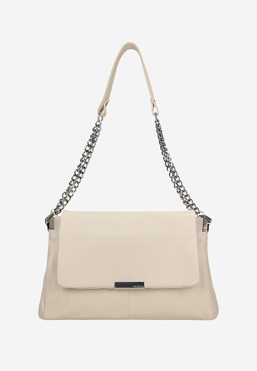 Malá béžová kožená kabelka pro každodenní nošení 80416-54 Widok 4