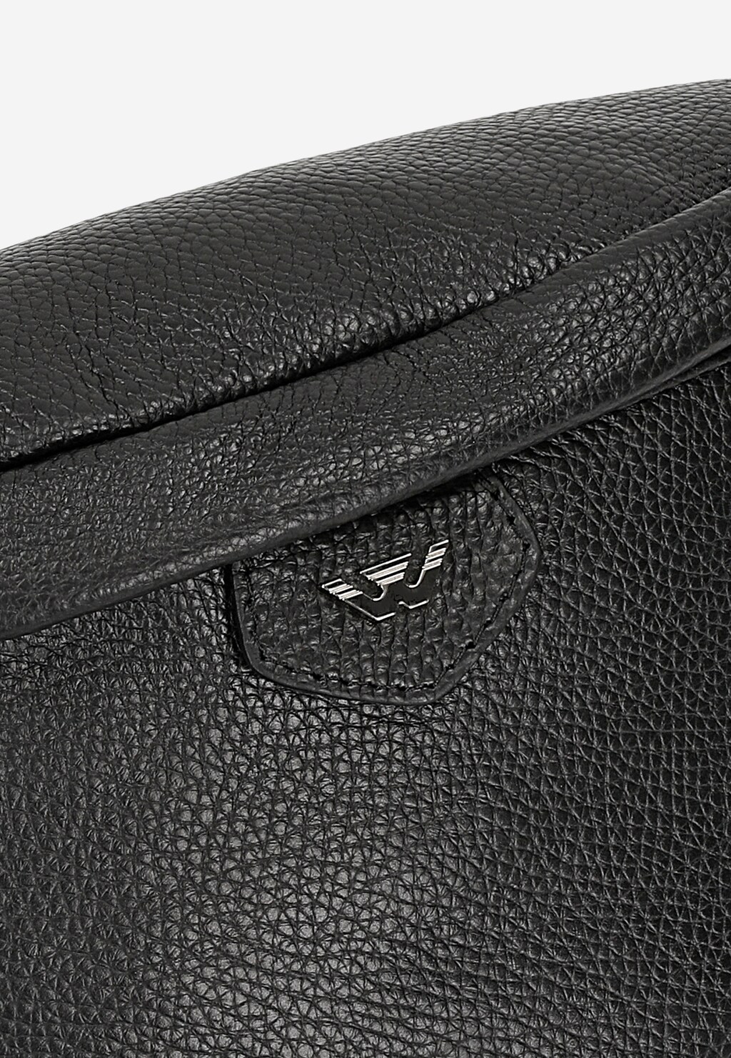 Velká černá dámská ledvinka z lícové kůže 80195-41 Widok 6