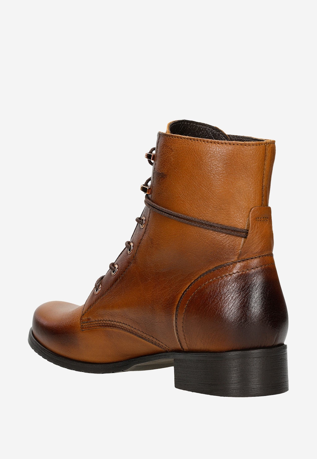 Svetlohnedé dámske šnurovacie čižmy 64078-53 Widok 4