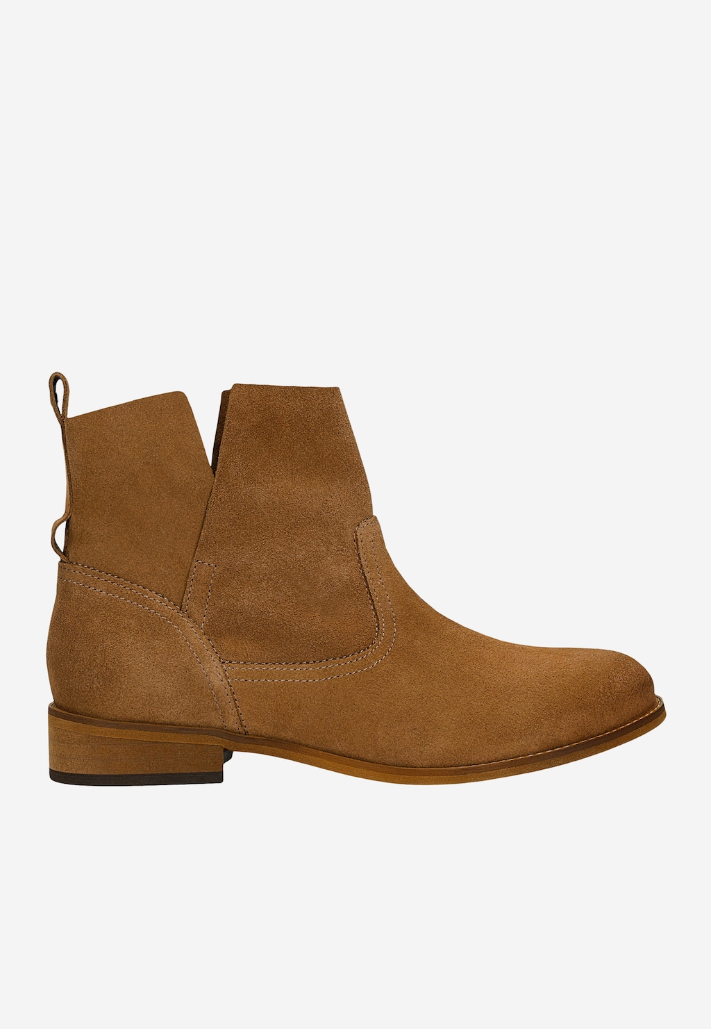 Hnědé dámské kotníčkové boty s odnímatelnou ozdobou 55283-63 Widok 8