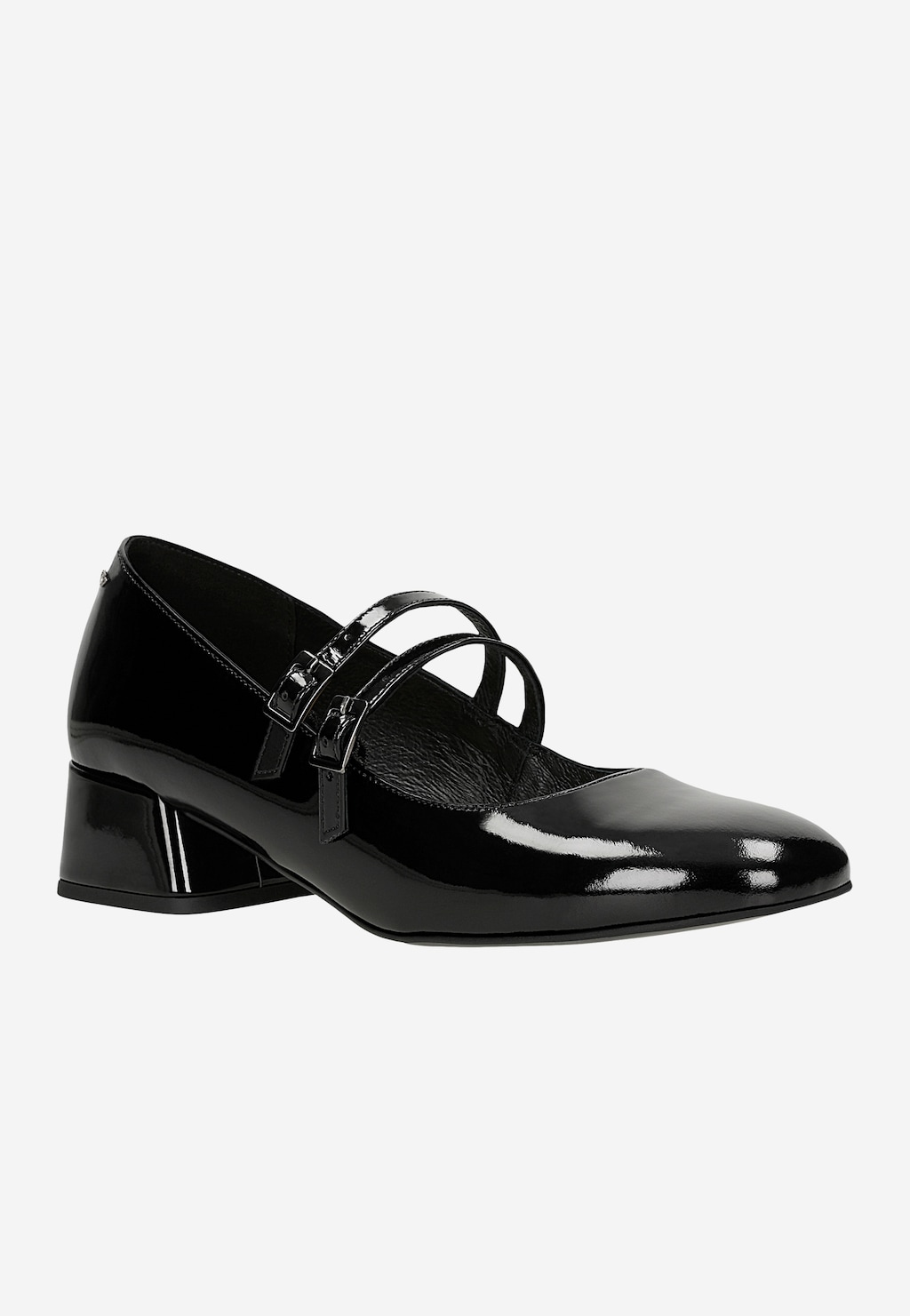 Dámske lakované Mary Jane na podpätku 44054-31 Widok 3