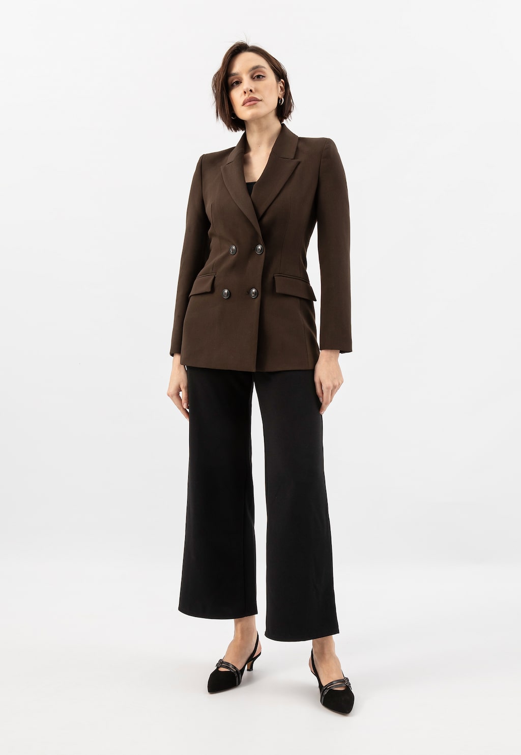 Čierne semišové lodičky s lakovanými ozdobnými remienkami 35160-71 Widok 9