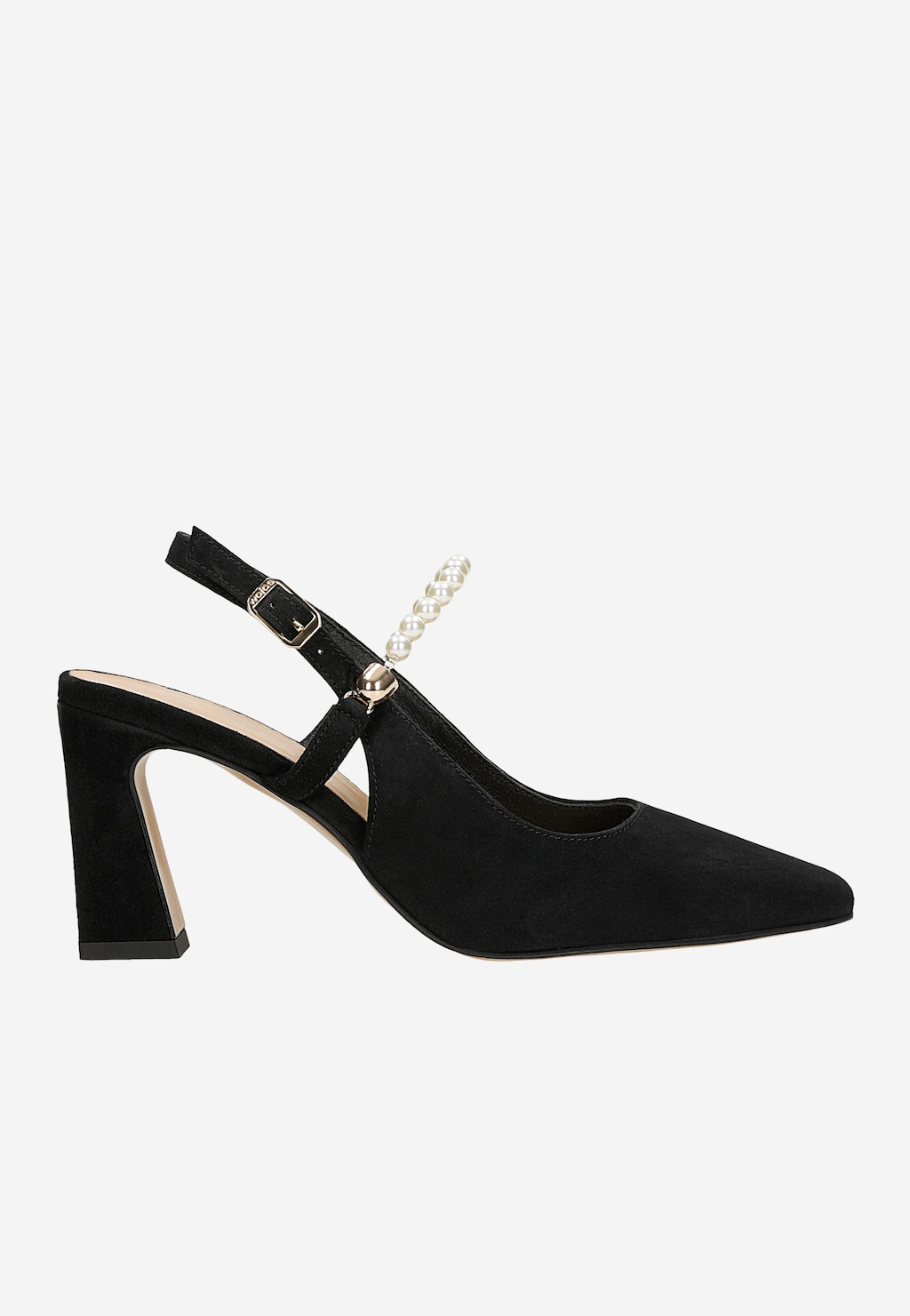 Elegantní lodičky s ozdobnými korálky a otevřenou patou 35159-61 Widok 2