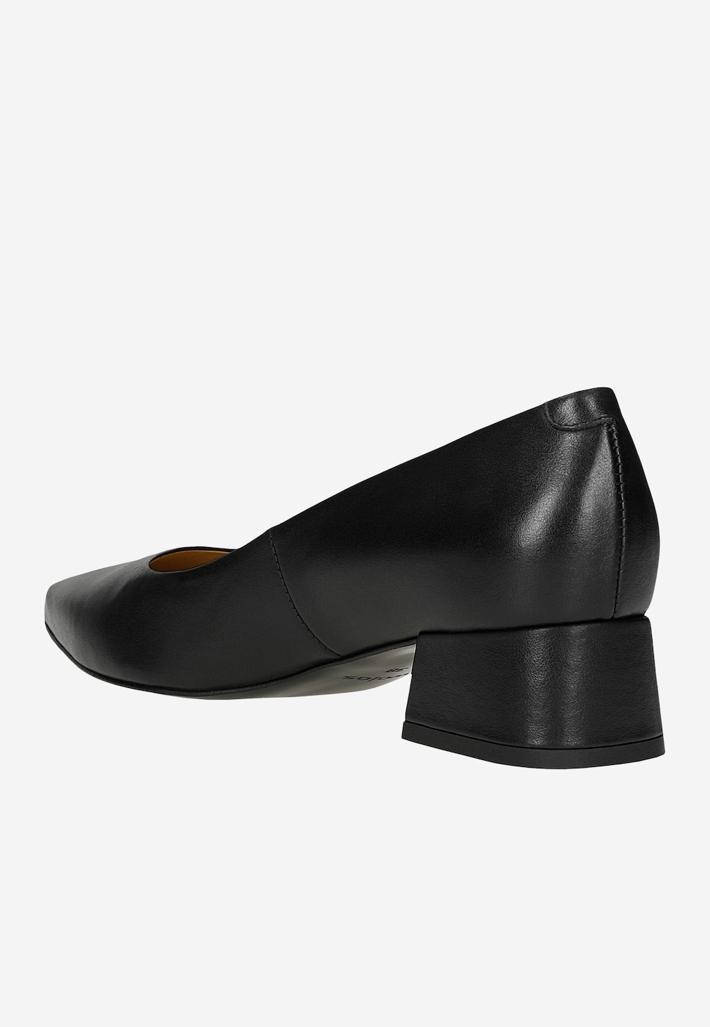 Čierne dámske lodičky z lícovej kože 35140-51 Widok 4