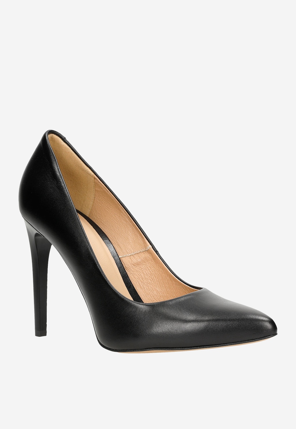 Elegantné dámske lodičky z čiernej lícovej kože pre trendy ženy 35089-51 Widok 3