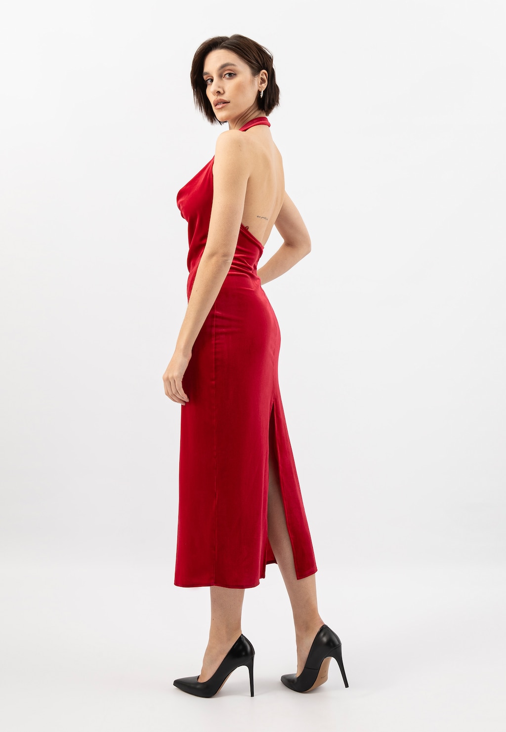 Elegantné dámske lodičky z čiernej lícovej kože pre trendy ženy 35089-51 Widok 1