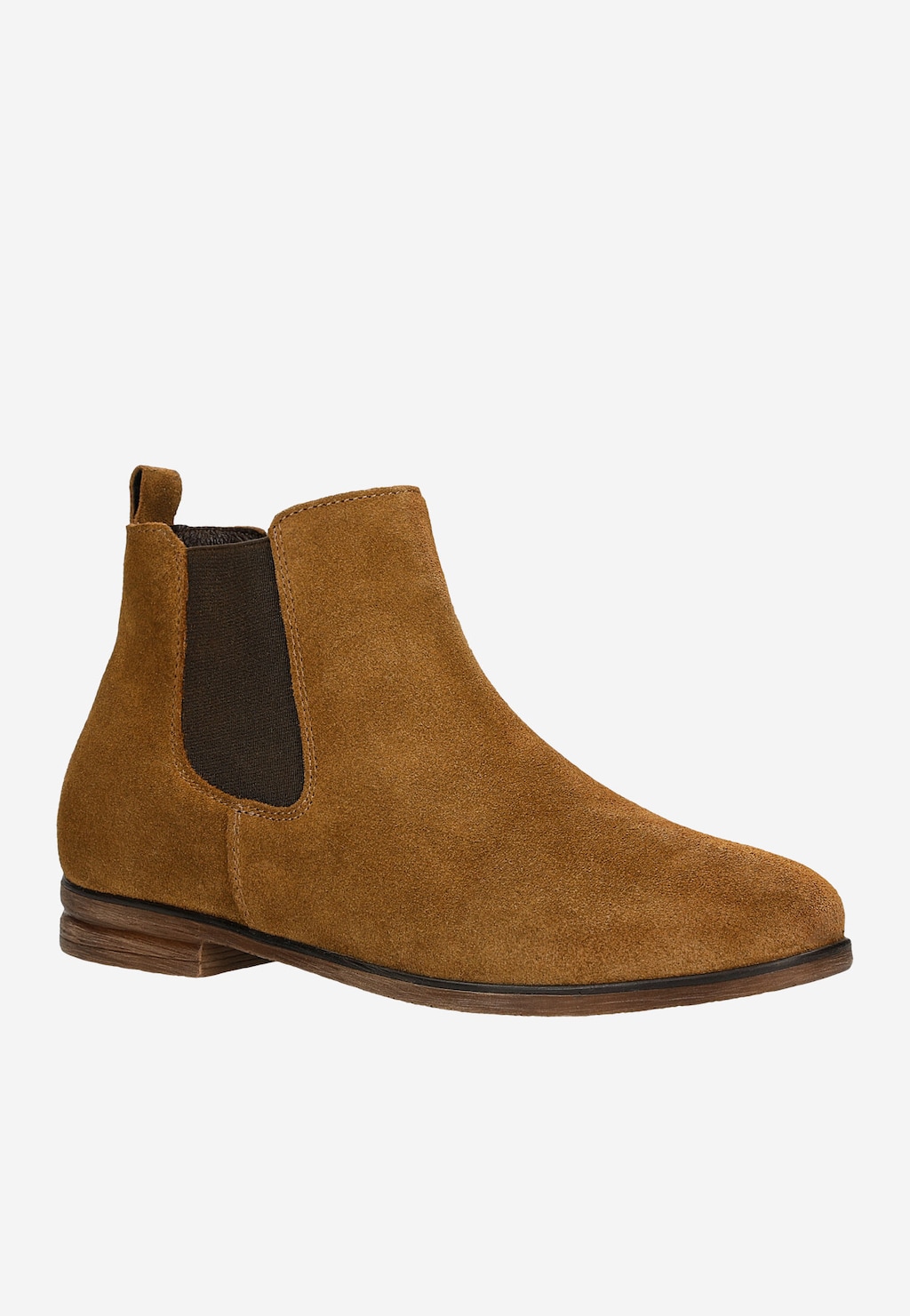 Nízke čižmy z velúrovej kože na každodenné nosenie 9503-62 Widok 3