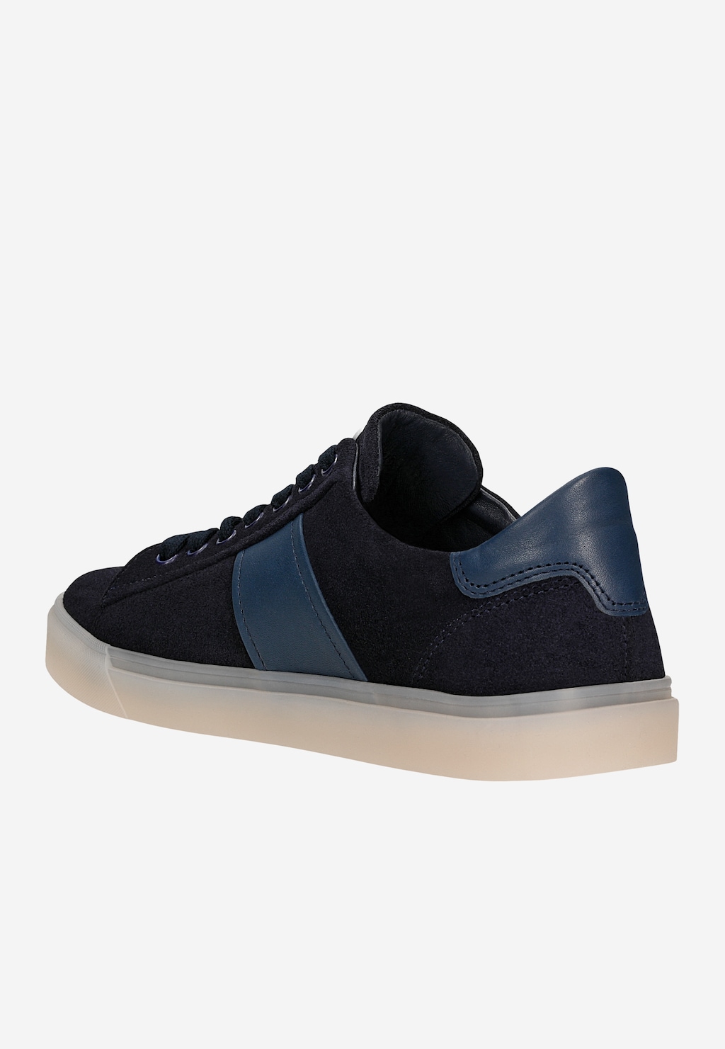 Tmavomodré pánske tenisky s vložkou z licovej kože 10246-66 Widok 3