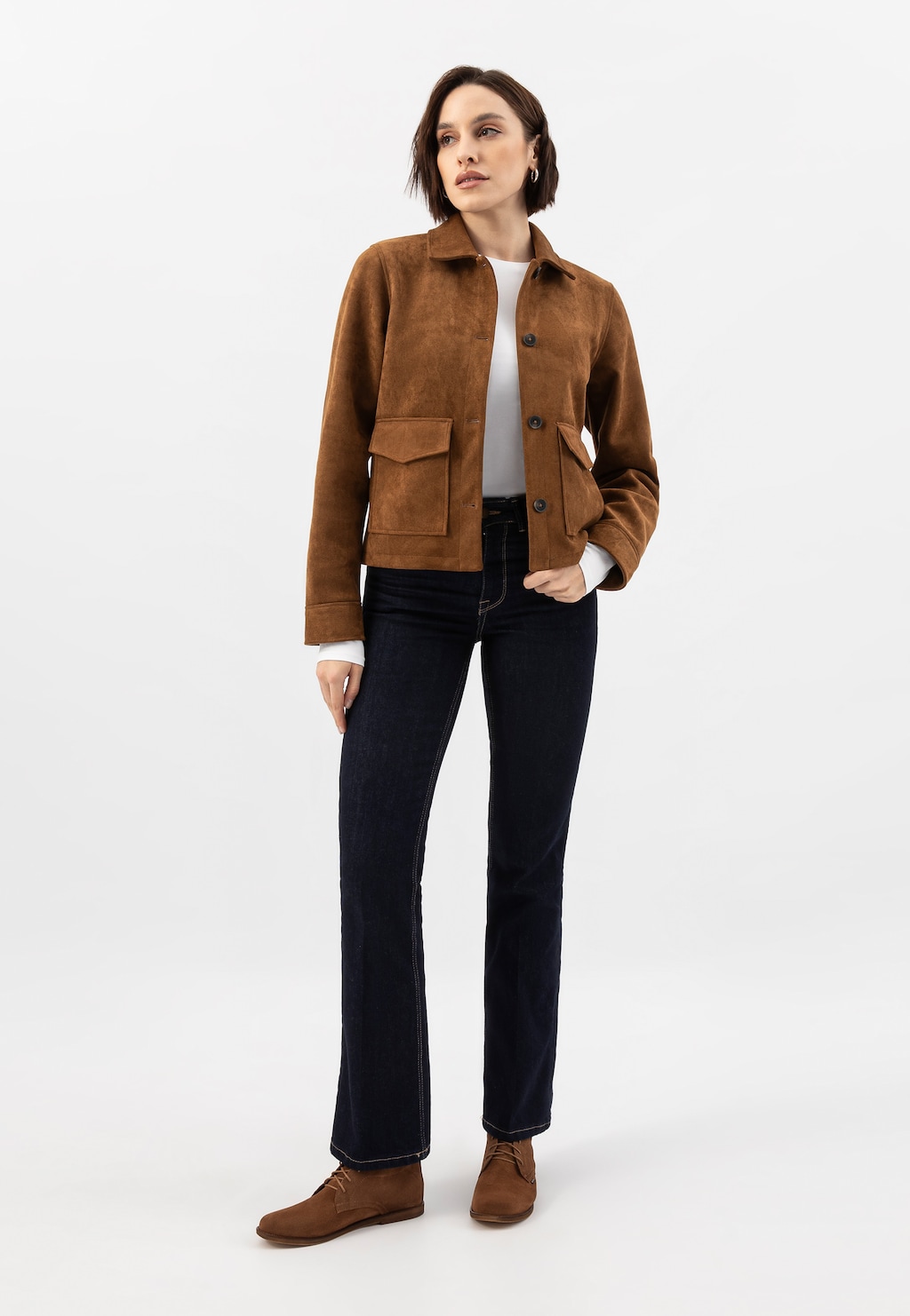 Na výlet či na zábavu iba v hnedých poltopánkach dámskych 64066-63 Widok 1