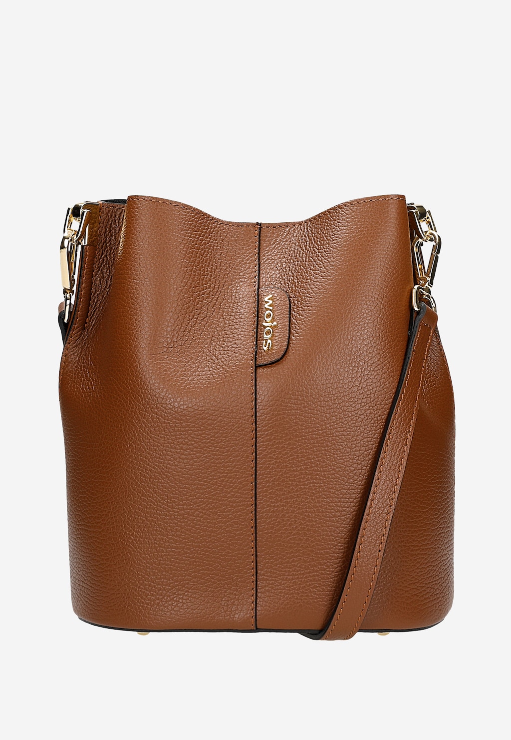 Hnedá kožená kabelka kufrík s odnímateľným popruhom 80434-53 Widok 2