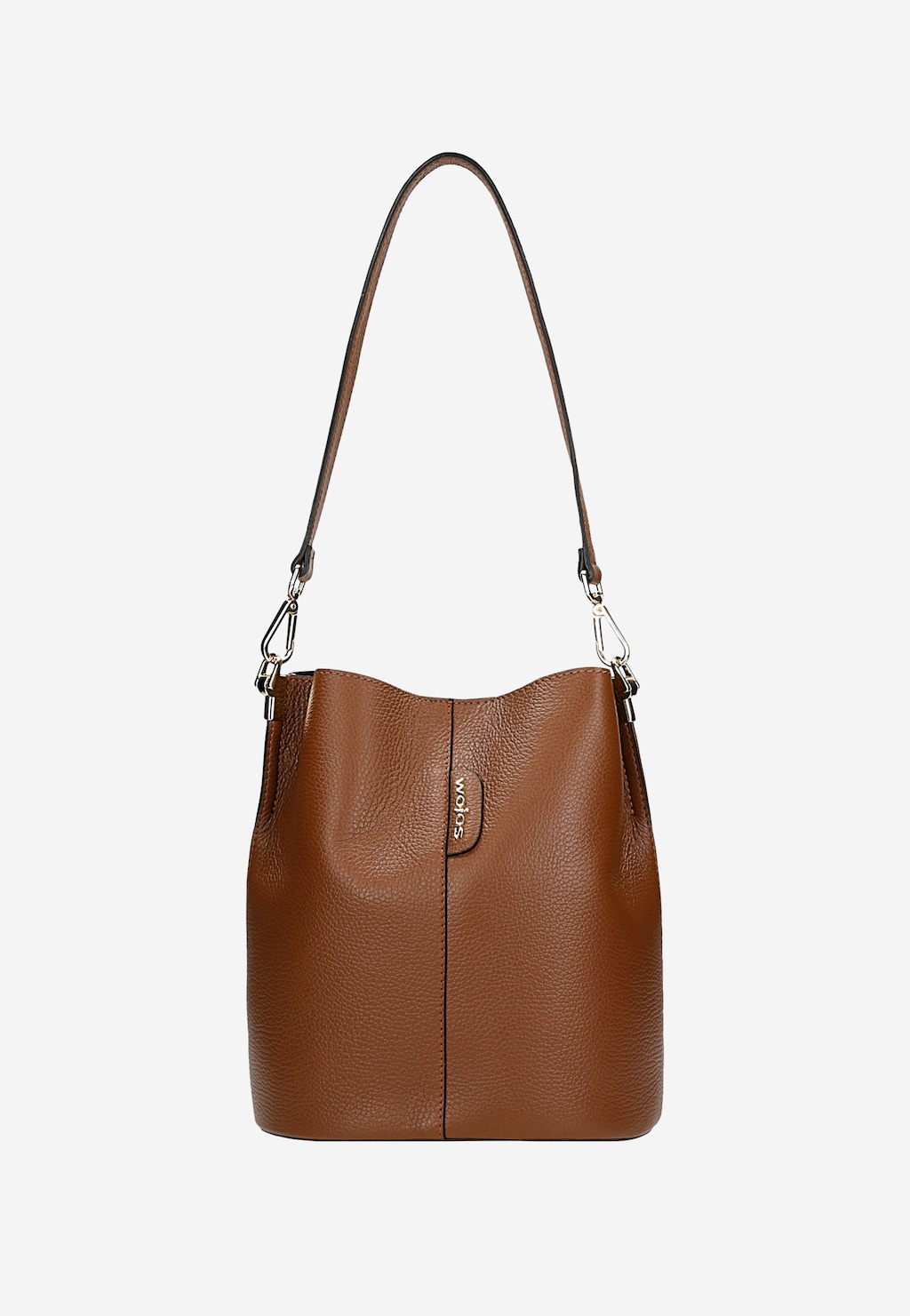 Hnedá kožená kabelka kufrík s odnímateľným popruhom 80434-53 Widok 5