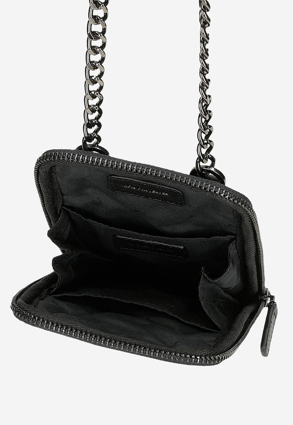 Čierna taštička na telefón s prešívaným vzorom 80423-51 Widok 6