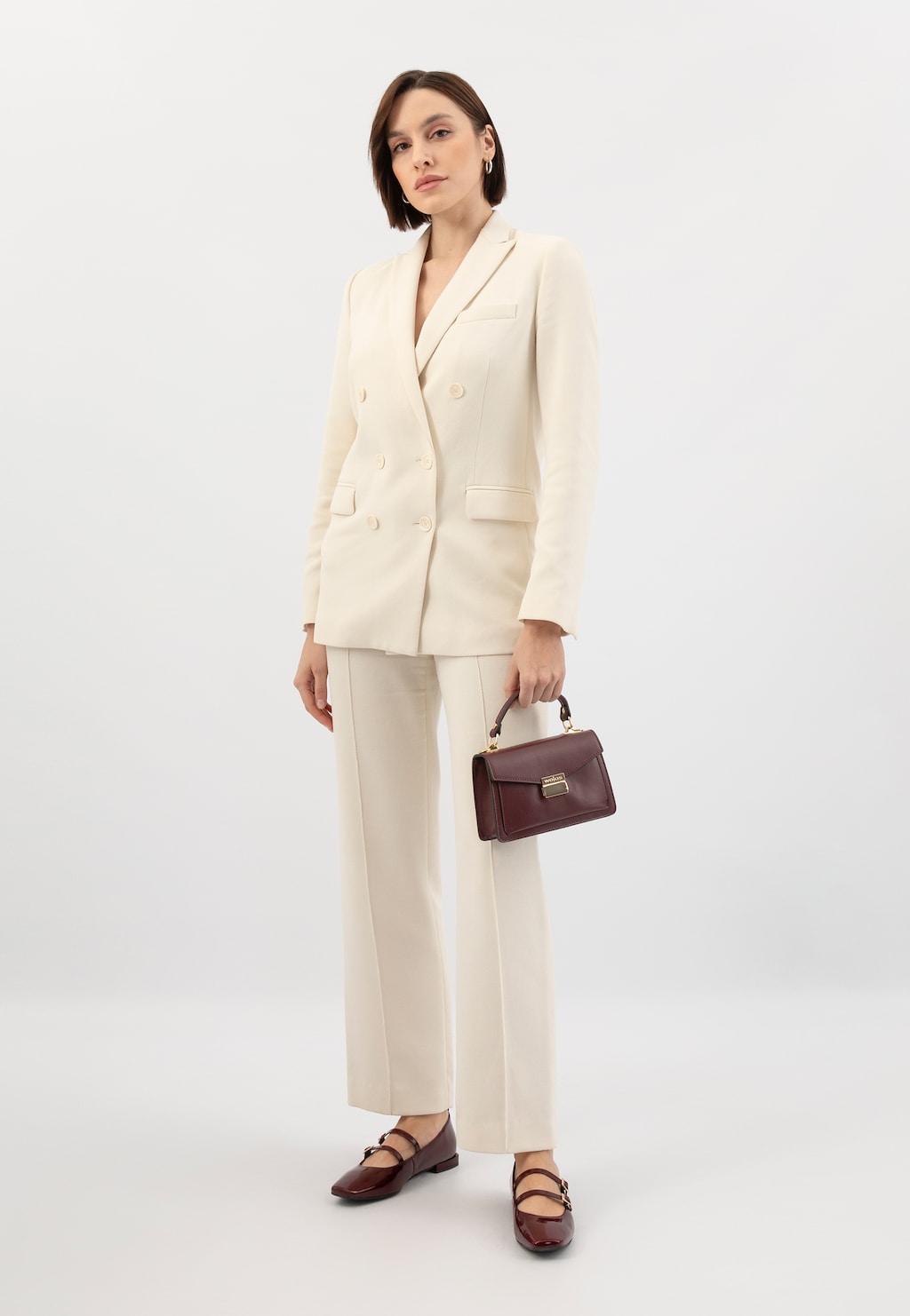 Bordová slávnostná dámska kabelka 80402-55 Widok 1