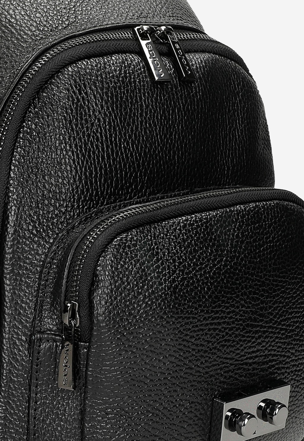 Kvalitní kožený dámský batoh v černém provedení 80264-71 Widok 6