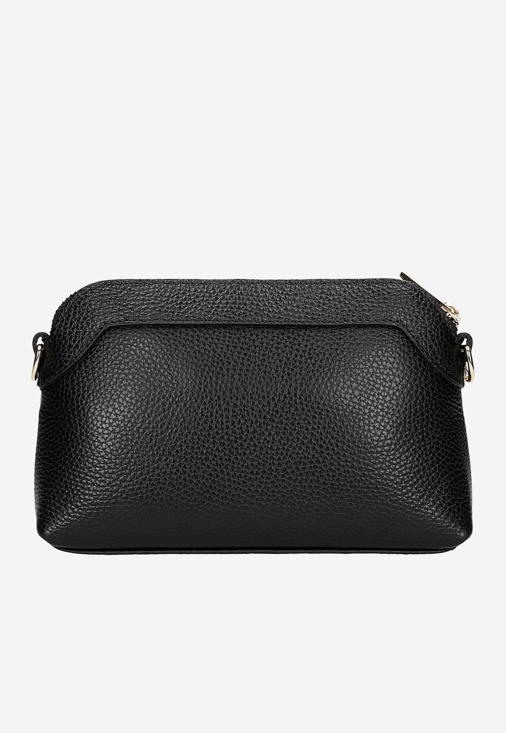 Malá černá společenská kabelka se zlatou ozdobou 80155-51 Widok 4