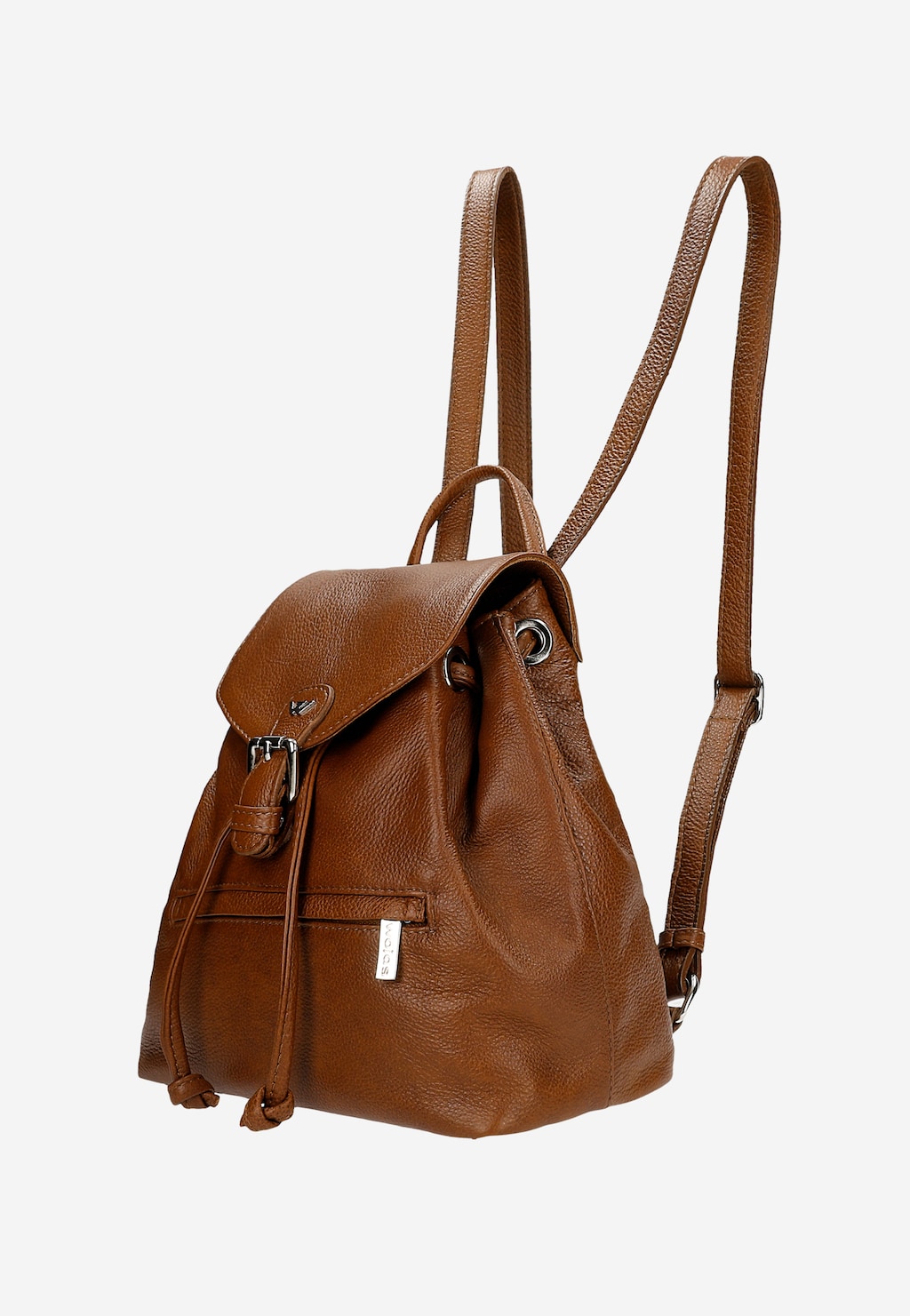 Hnědý dámský batoh z lícové kůže 80119-53 Widok 3