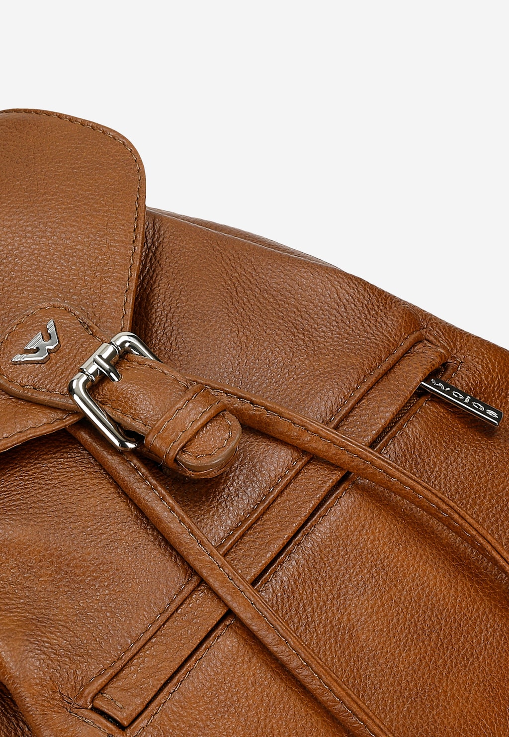Hnědý dámský batoh z lícové kůže 80119-53 Widok 6