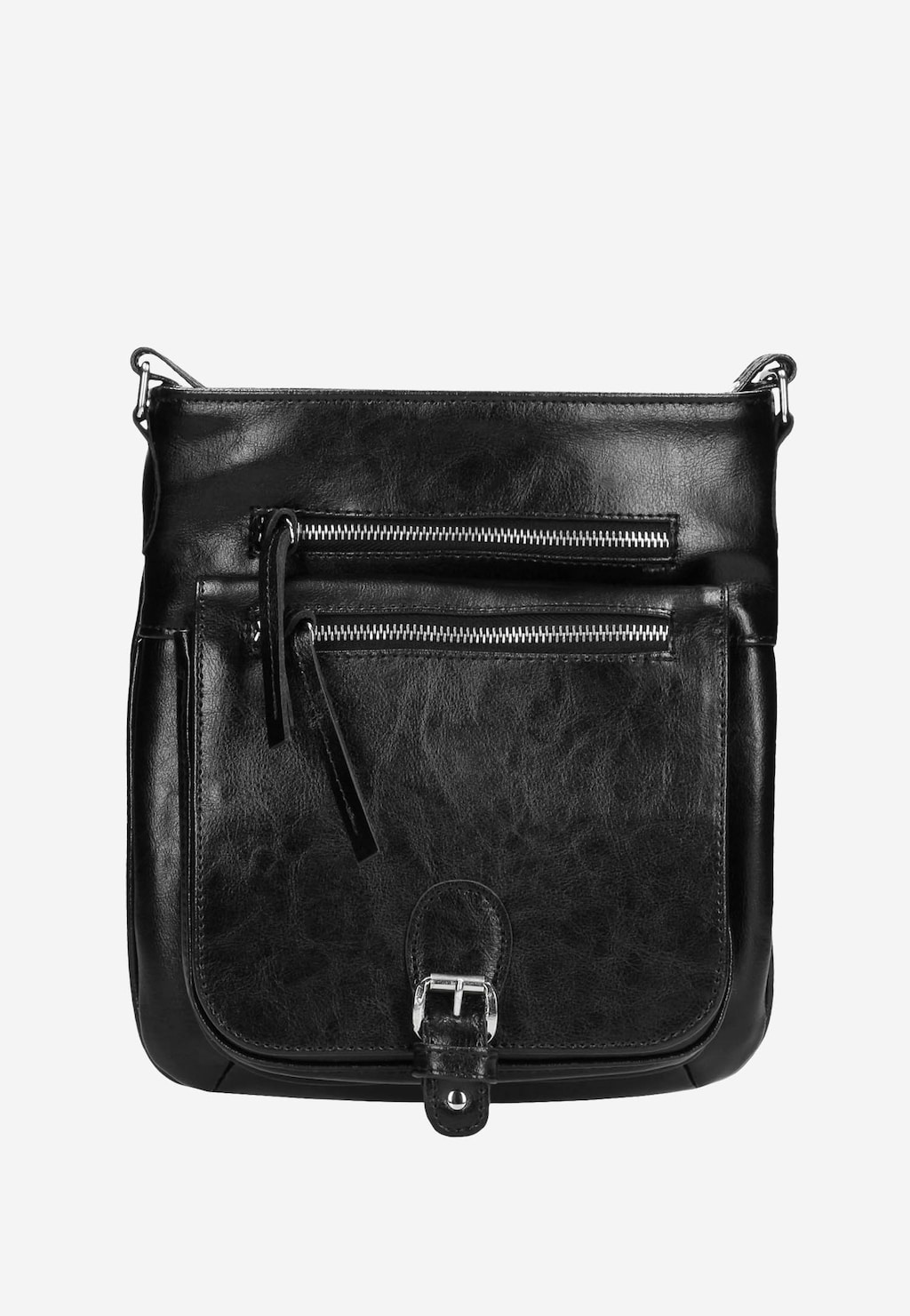 Praktická dámska kožená kabelka cez plece 80037-51 Widok 2