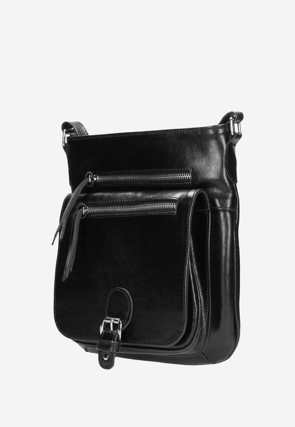 Praktická dámska kožená kabelka cez plece 80037-51 Widok 3