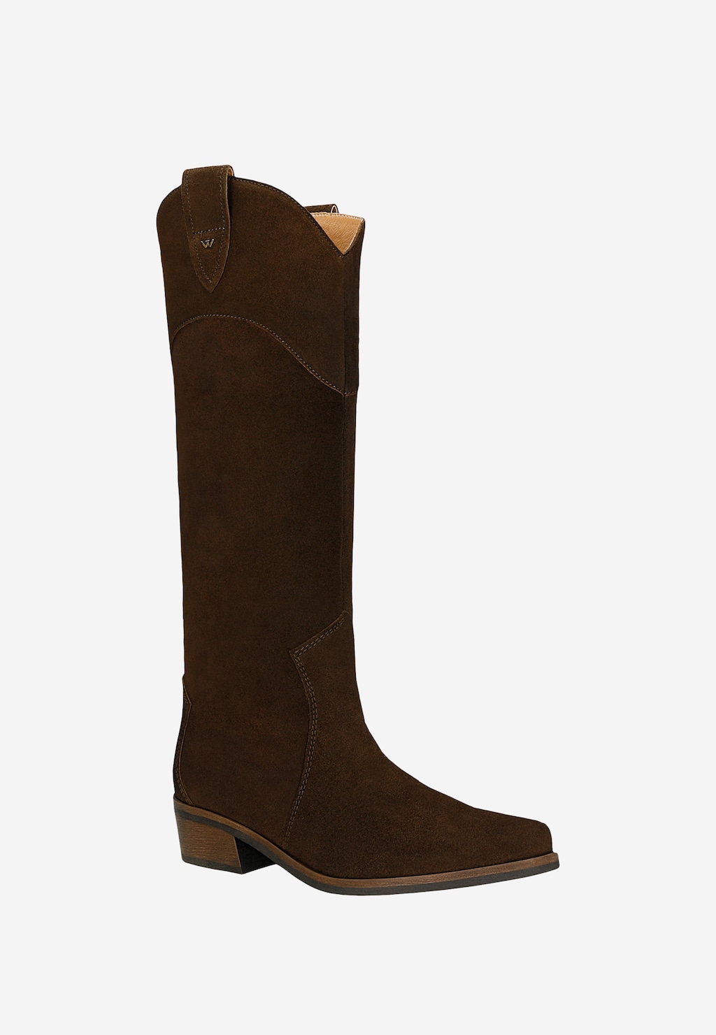 Hnedé dámske kovbojky zo semiša 71039-62 Widok 3