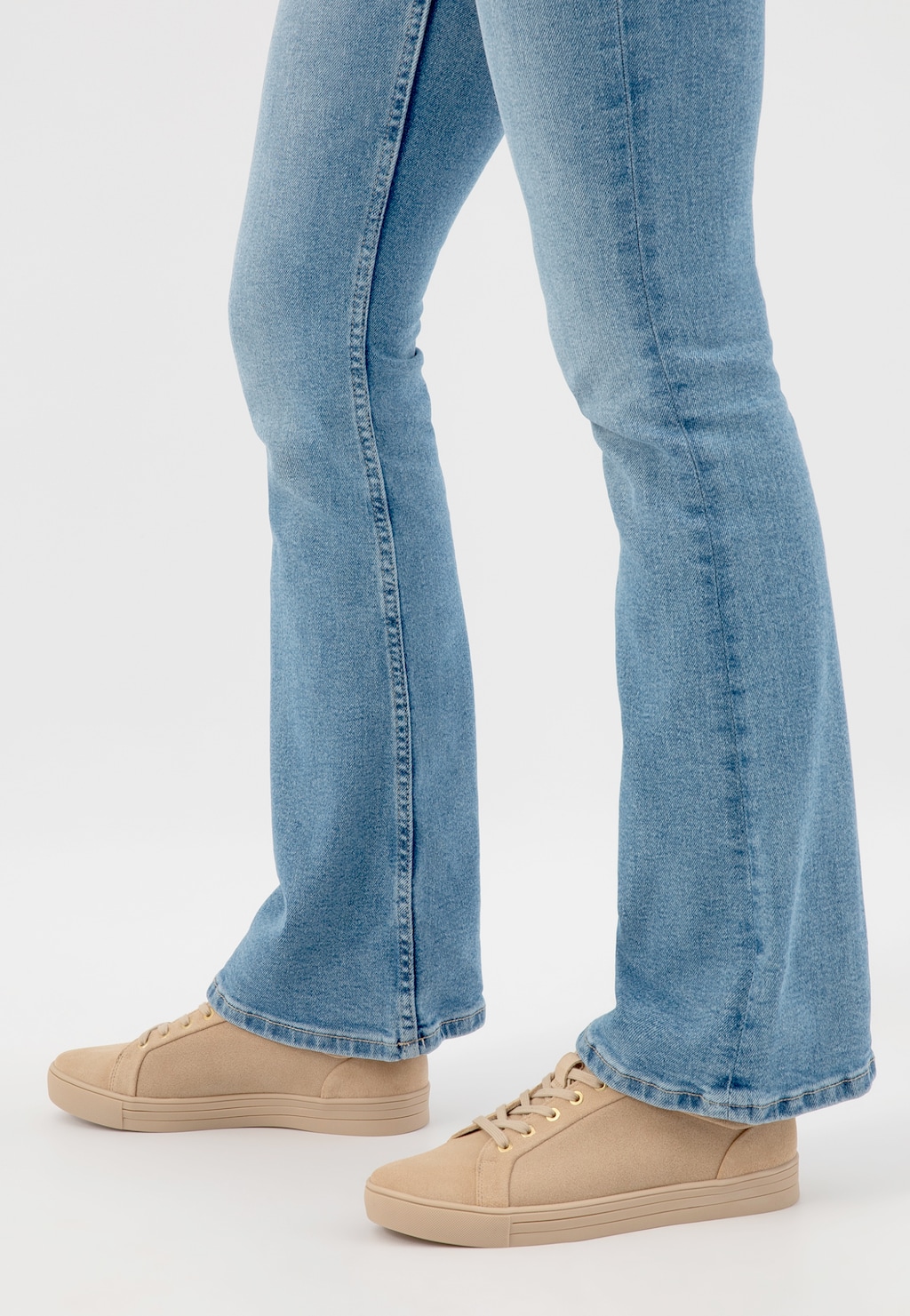 Béžové dámské tenisky na šněrování 46019-64 Widok 8