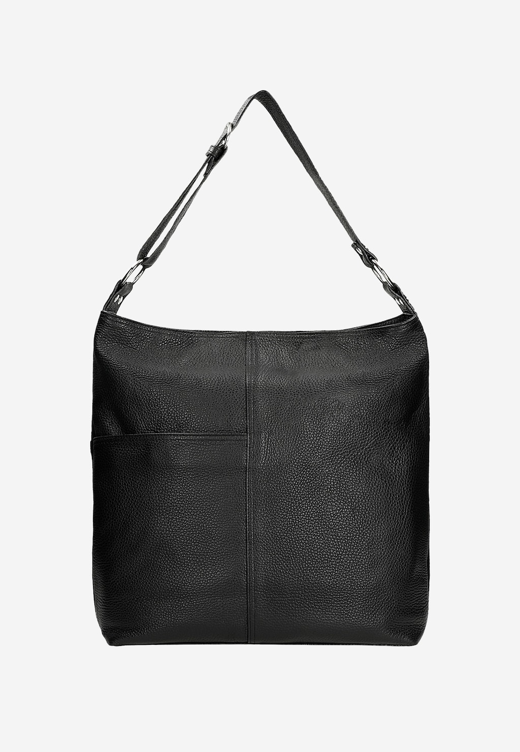 Černá kabelka z kombinované kůže 9819-71 Widok 4