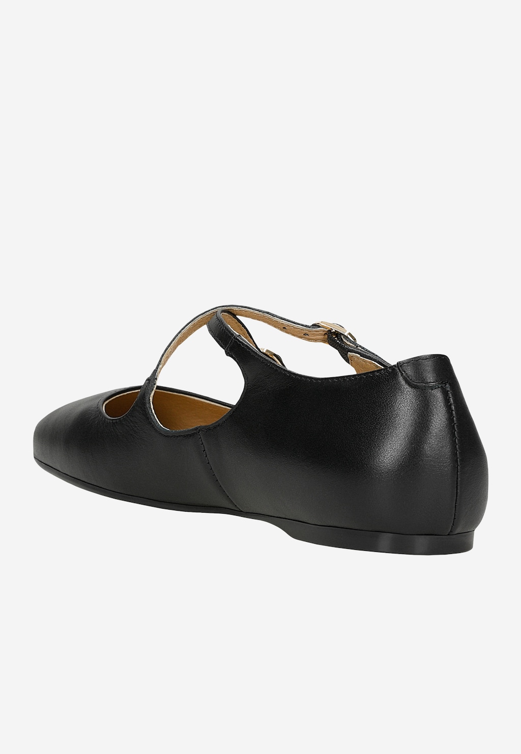 Černé kožené dámské balerínky s překříženými pásky 44059-51 Widok 4