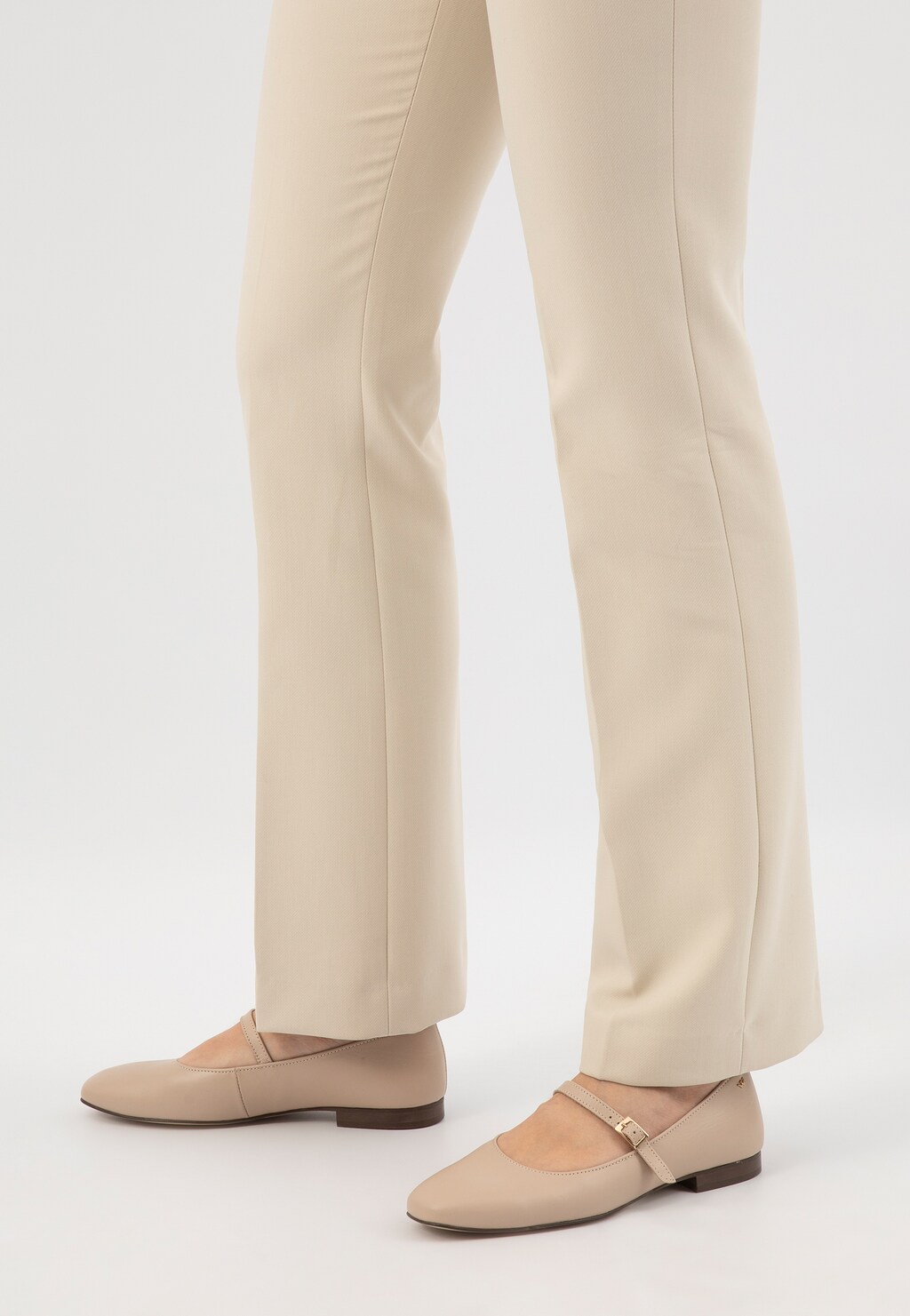 Béžové balerínky s ozdobným páskem 44029-54 Widok 8