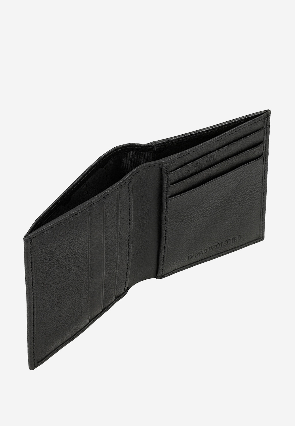Černá kožená peněženka na karty 91110-51 Widok 5