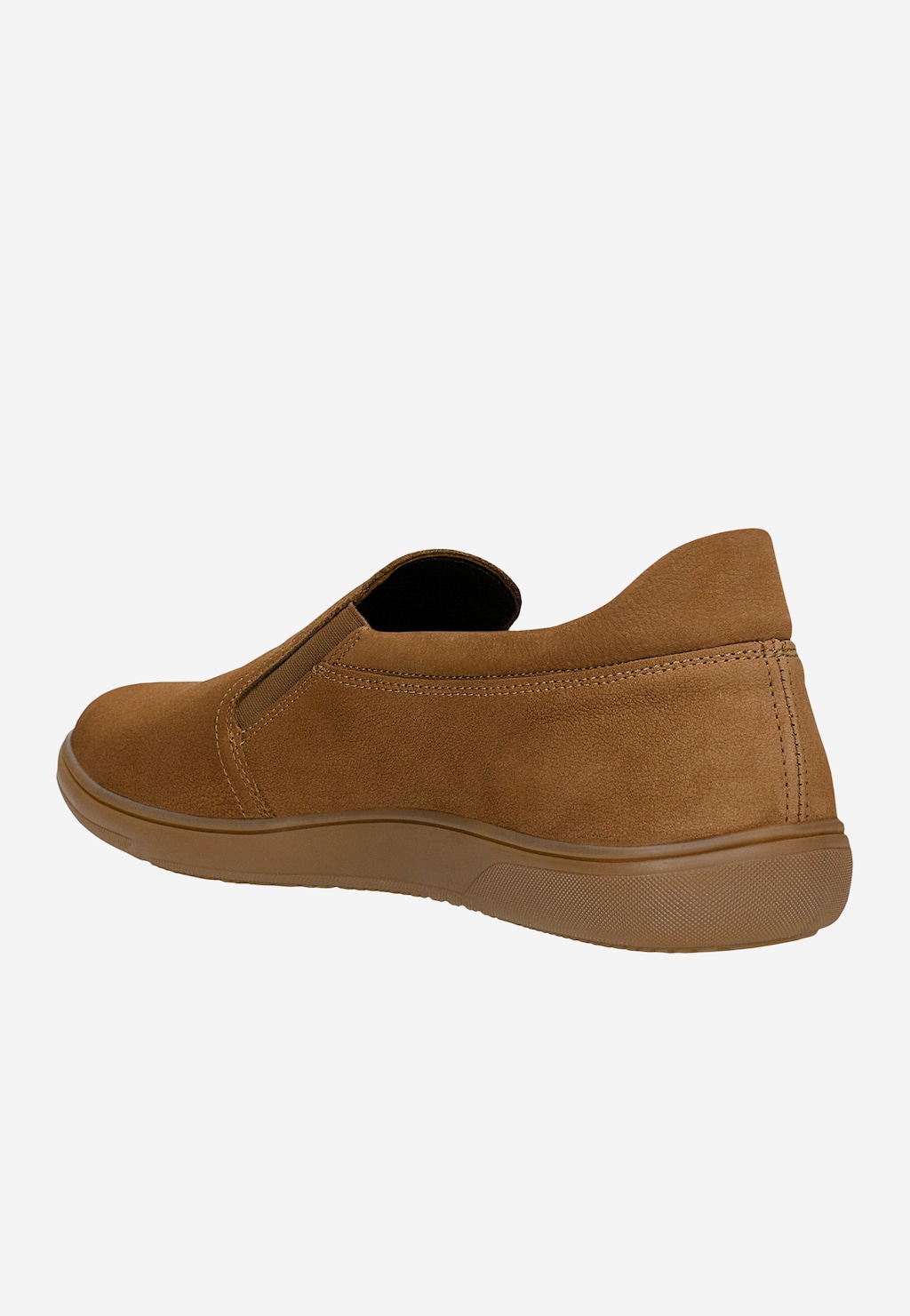 Hnedé pánske slip-on poltopánky z nubuku 10255-22 Widok 3