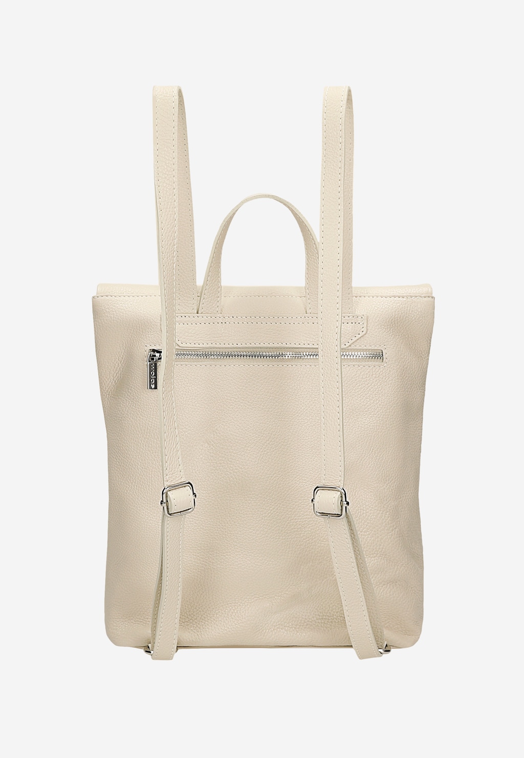 Kožený dámský batoh ve světle béžové barvě 80435-44 Widok 3