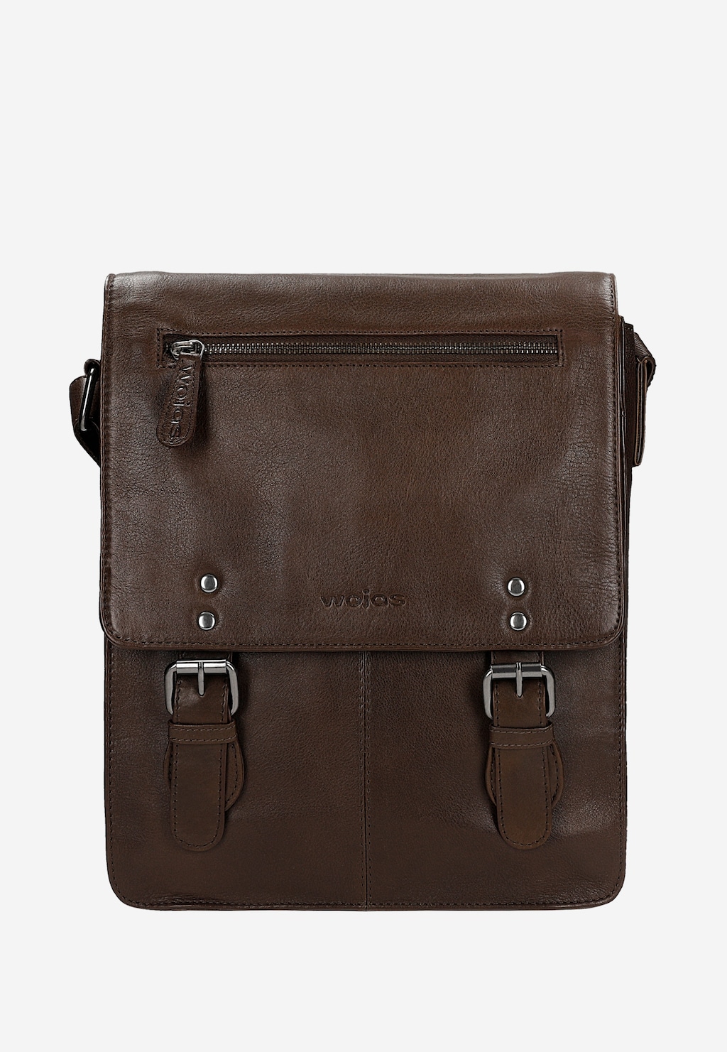 Hnedá kožená taška cez rameno 90027-52 Widok 1