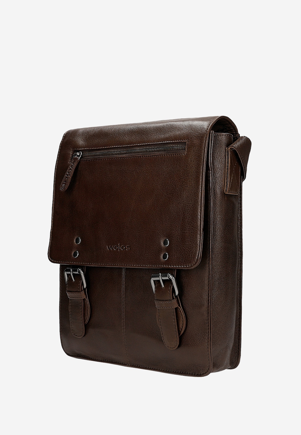 Hnedá kožená taška cez rameno 90027-52 Widok 2