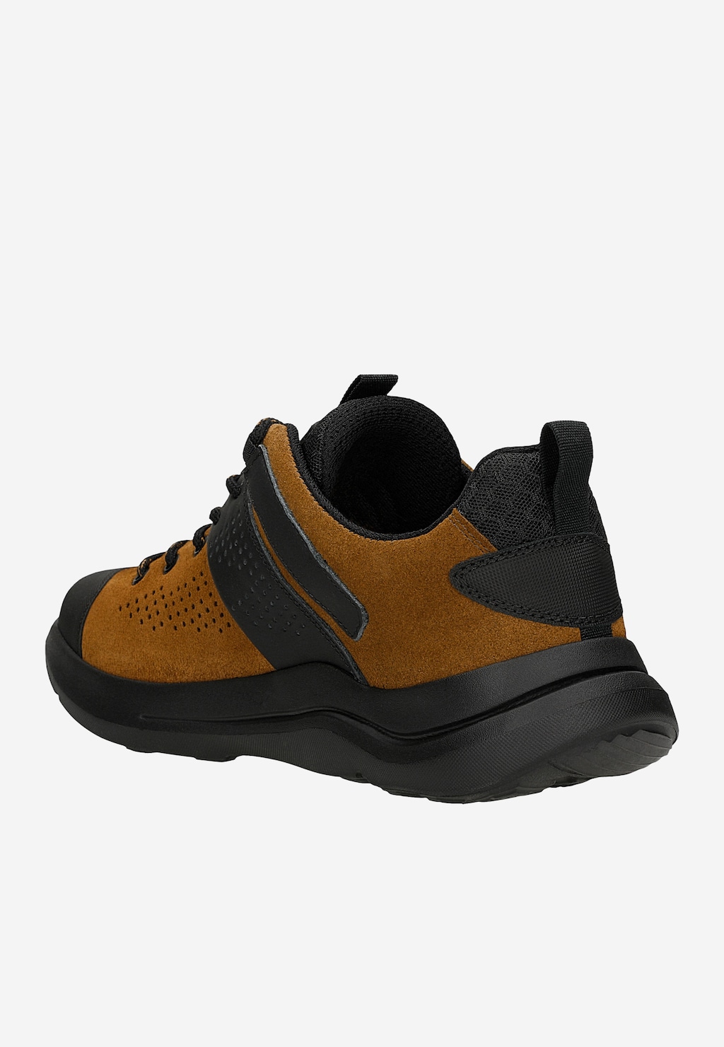 Hnědé nízké pánské trekkingové boty s černými detaily 10261-83 Widok 3