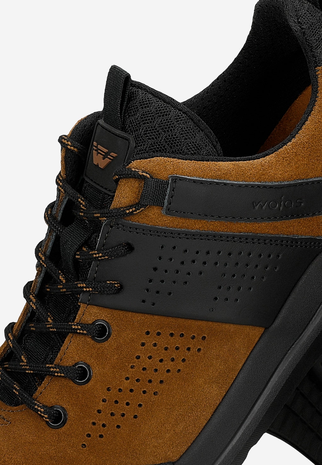 Hnědé nízké pánské trekkingové boty s černými detaily 10261-83 Widok 6