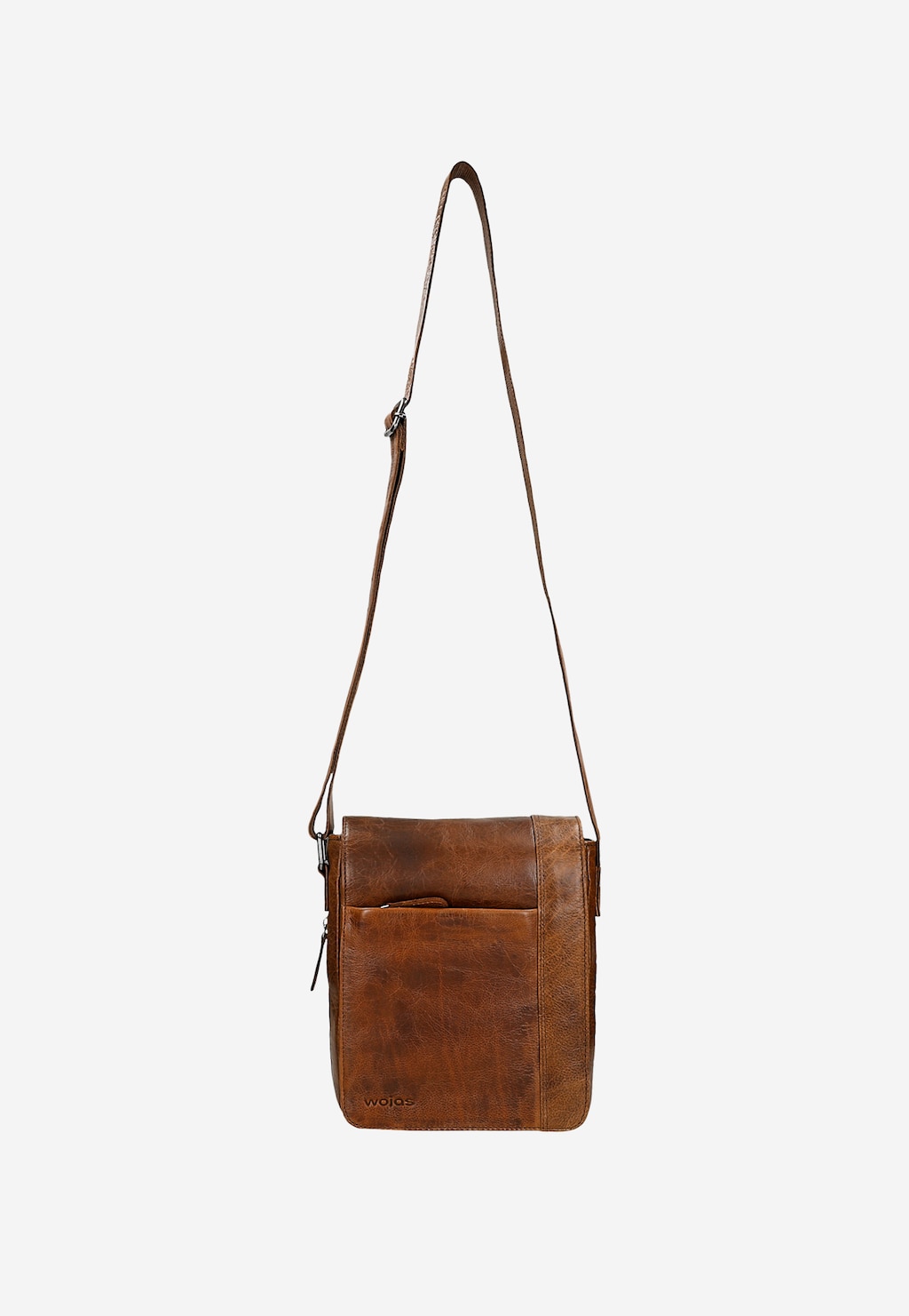 Malá hnedá kožená pánska taška na rameno 90029-53 Widok 4