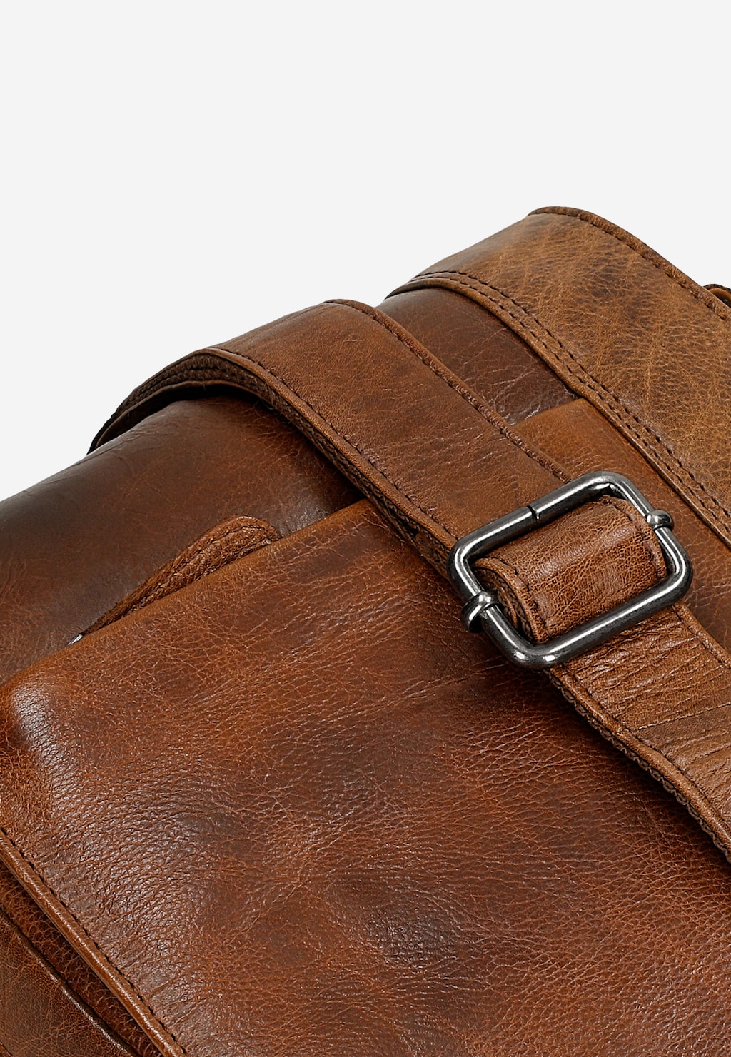 Malá hnedá kožená pánska taška na rameno 90029-53 Widok 7