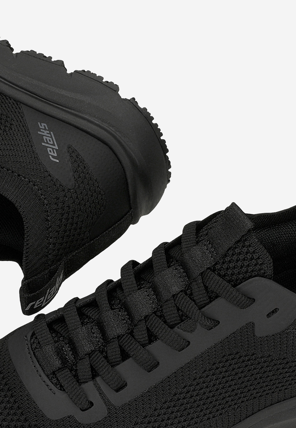 Černé síťované sneakers RELAKS R46170-11 Widok 6