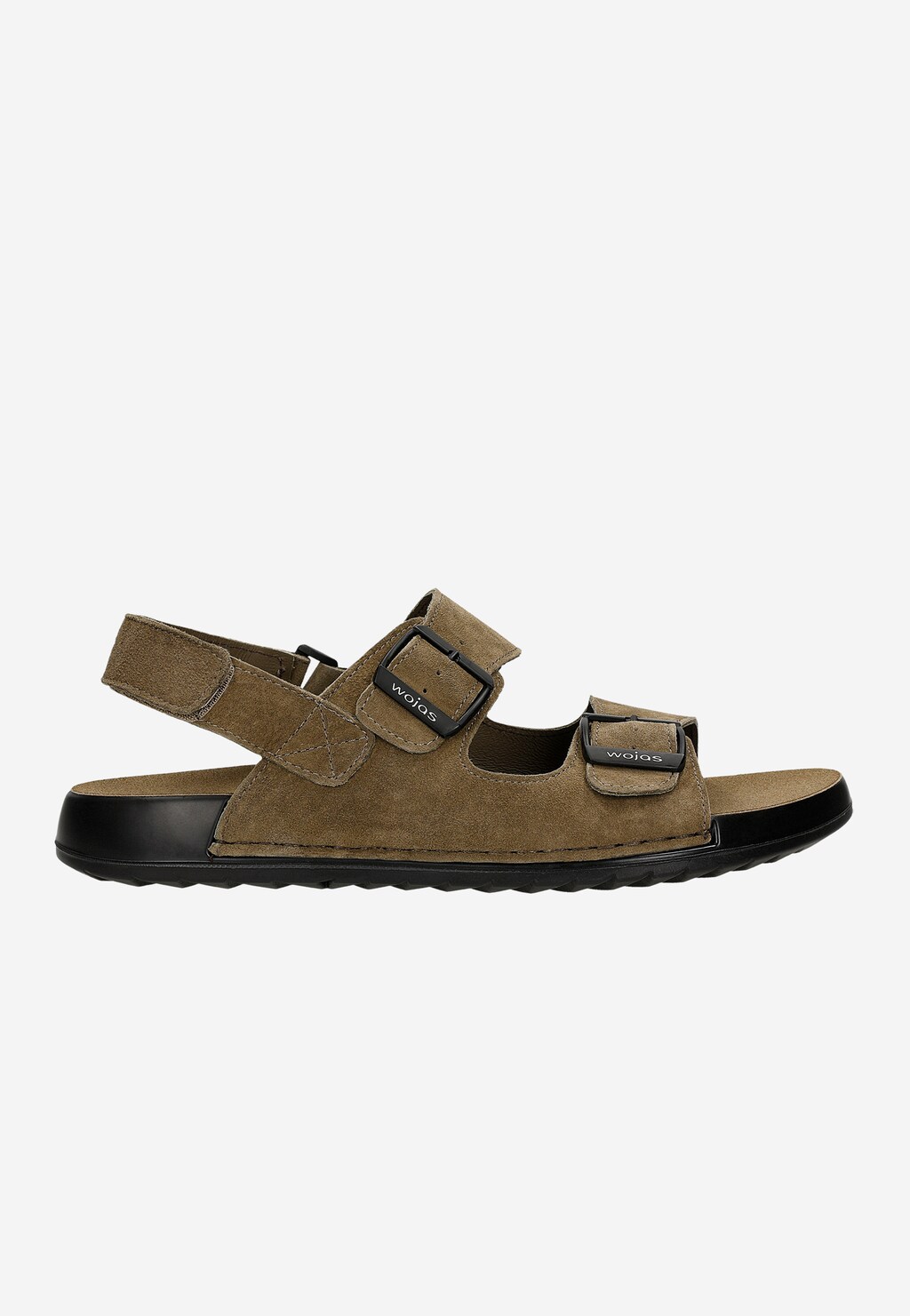 Béžové pánske sandále z nubuku z línie Comfort 29020-24 Widok 1