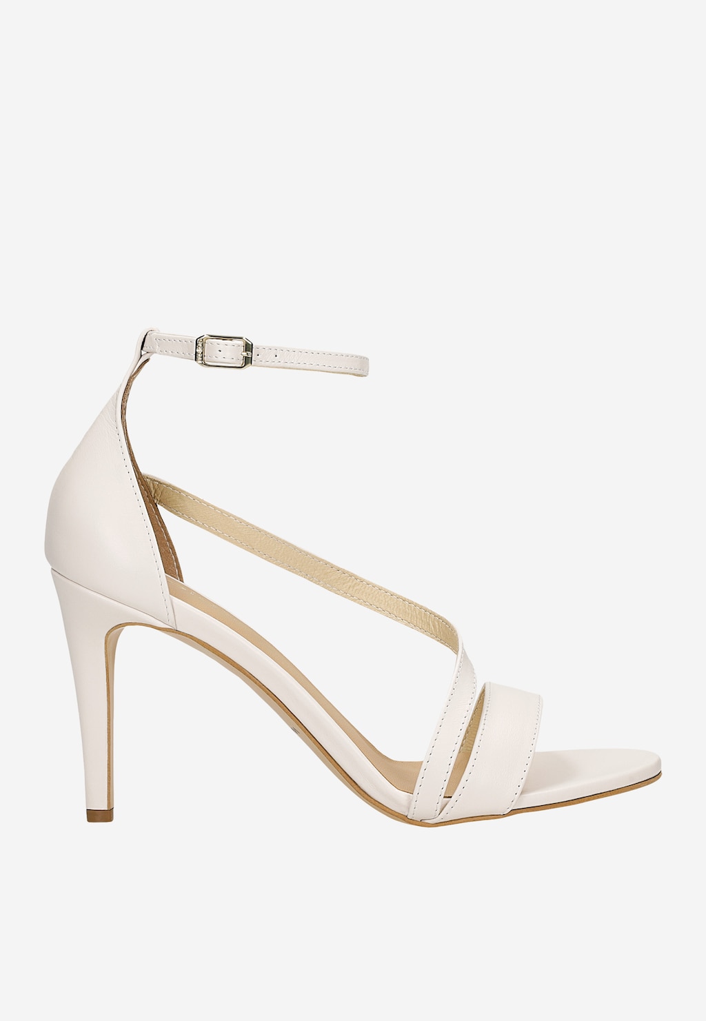 Bílé dámské sandály na 9cm podpatku 76188-59 Widok 1