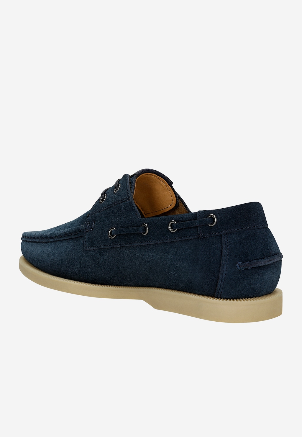 Tmavomodré pánske mokasíny v námorníckoms štýle 10256-66 Widok 3