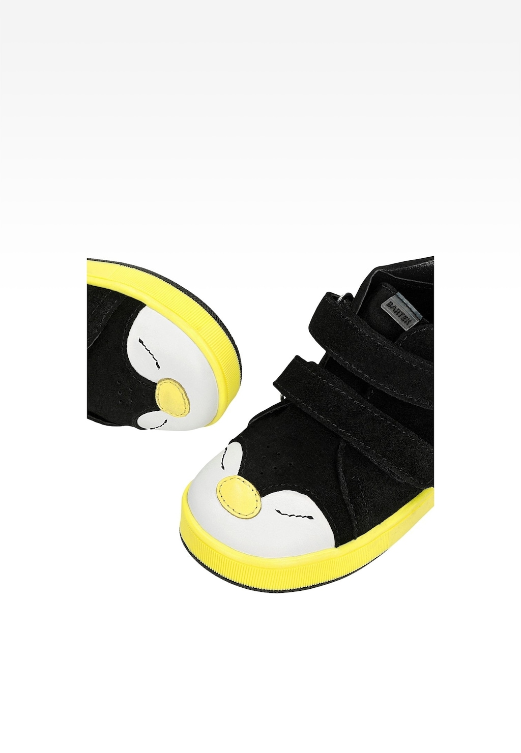 Černé kotníkové boty BARTEK na žluté podrážce 1356805 Widok 7