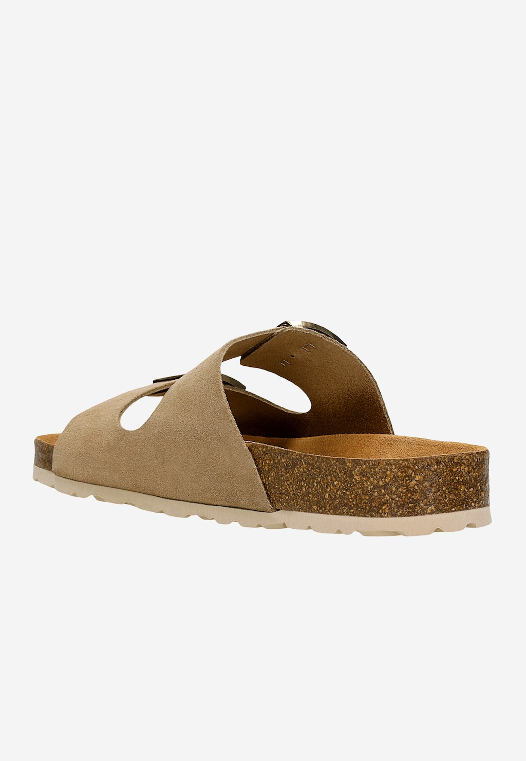 Béžové šľapky z línie Comfort na korkovej podrážke 74077-64 Widok 3