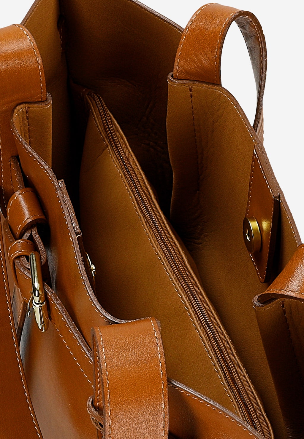 Velká dámská kožená shopper taška 80166-53 Widok 5