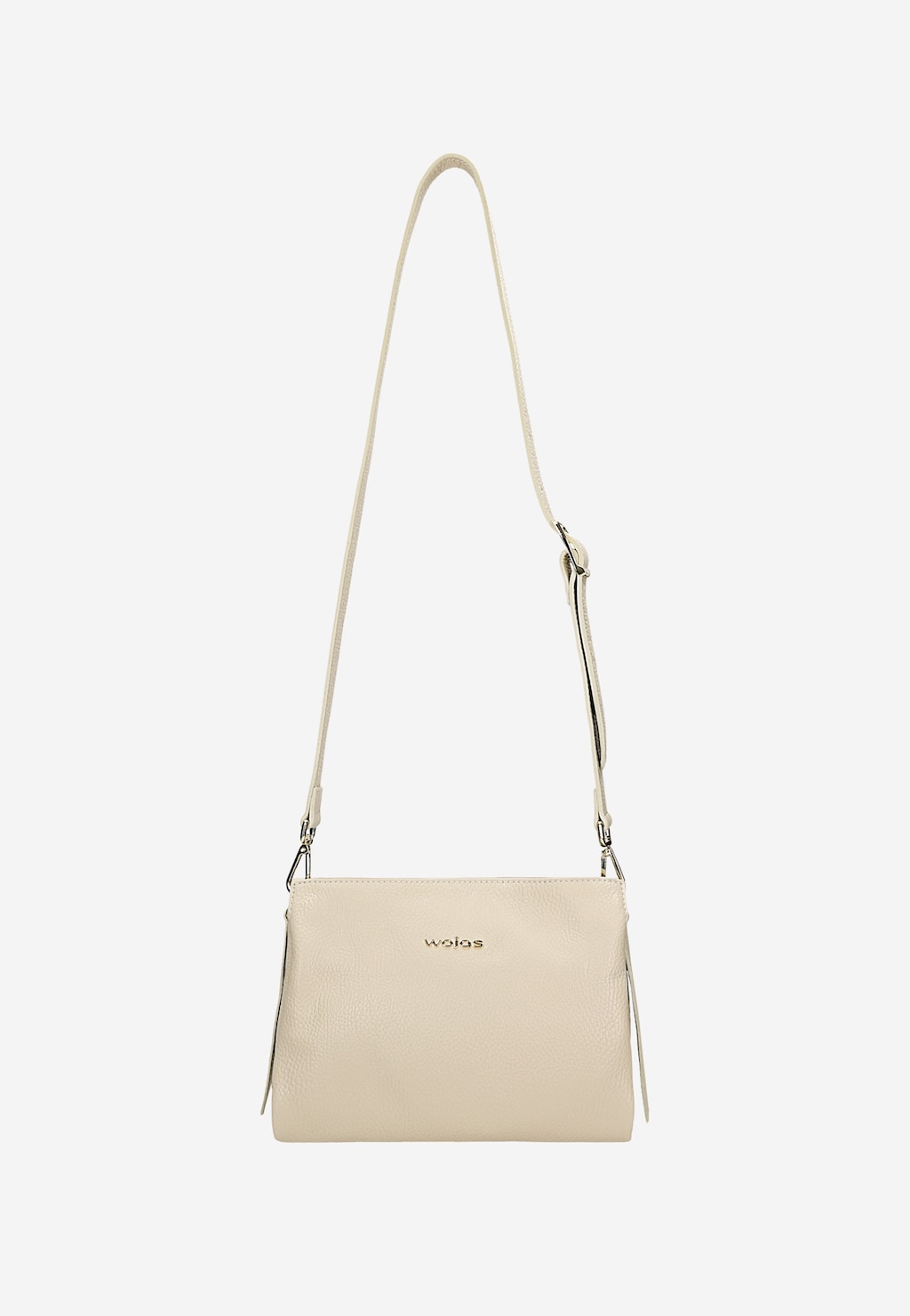 Malá béžová dámská kabelka z lícové kůže 80417-54 Widok 4