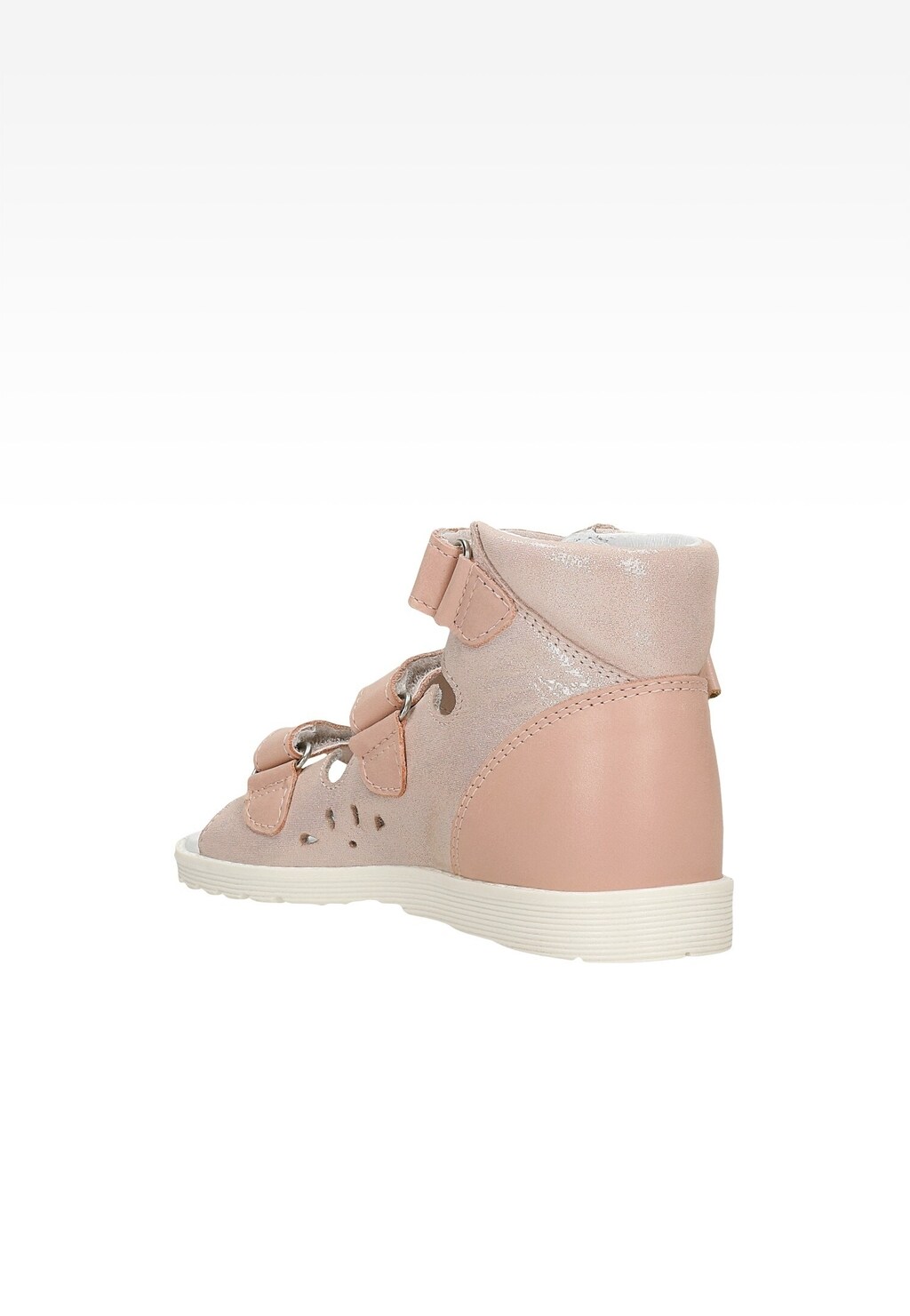 Uzavřené sandály z pravé kůže pro dívky BARTEK 86803-029 Widok 3