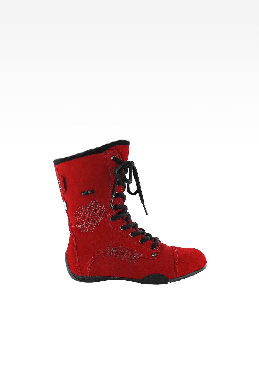 Červené dívčí kozačky BARTEK T-94317/V14 II na ploché podrážce Widok 1